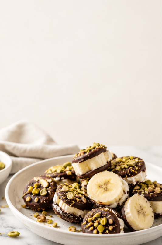 Frozen Banana Pistachio Bites Recipe
